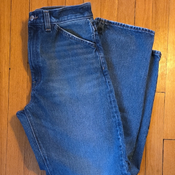 Great Condition Madewell Balloon Jeans In Greendale Wash - Picture 2 of 9